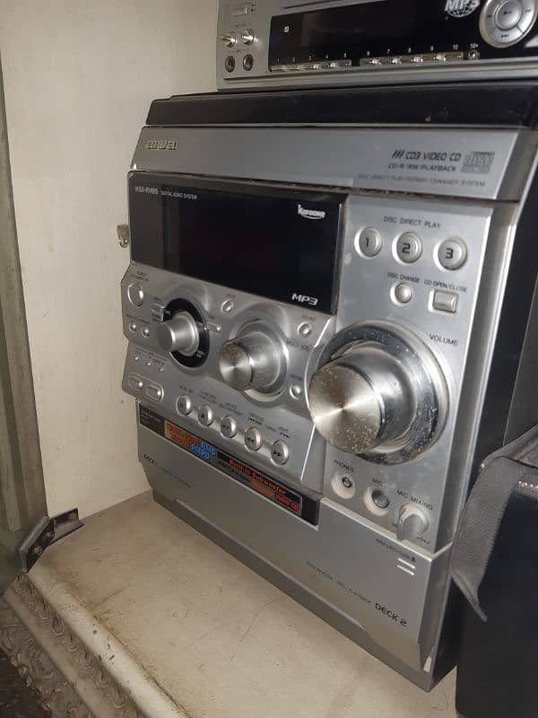 aiwa deck cd and  dvd   player 0