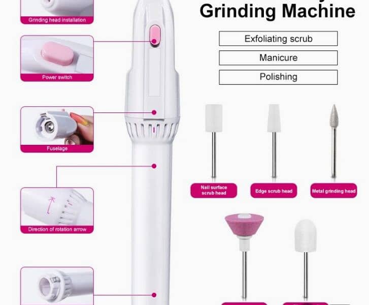 Battery Operated Nail Trimmer & Grinding Machine 8