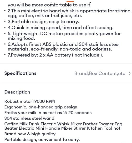 * Coffee * Egg Beater * Cake Baking * 7