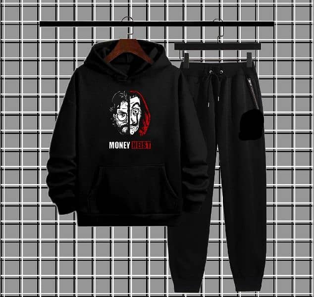 Men Fleece Hoodie Track Suit 0