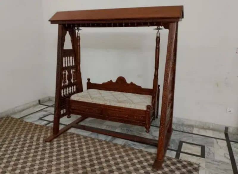 Traditional Wooden Swing (Second Hand) for Sale 0