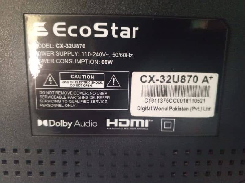 ECO STAR Android LED CX-32U870 A+ 32 1