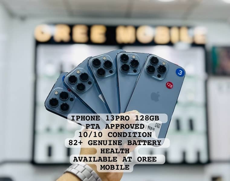 IPHONE 13 PRO 128 GB PTA APPROVED 0