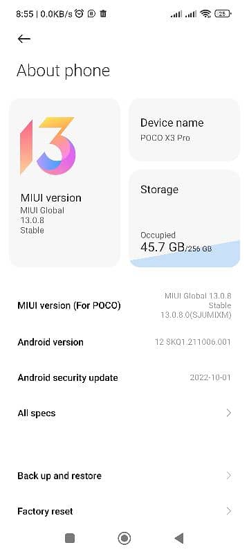 Xiaomi Poco x3 pro 4