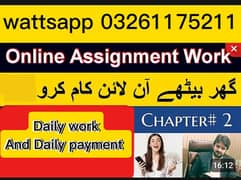 Assignment work available contact on wattsapp 03261175211