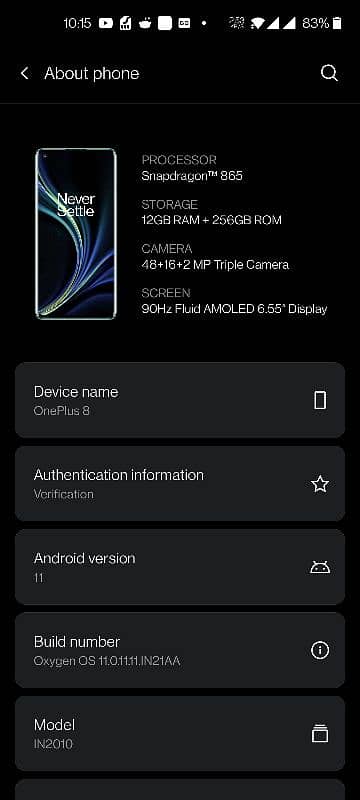 Oneplus 8 Global 12/256 10/10 condition 3