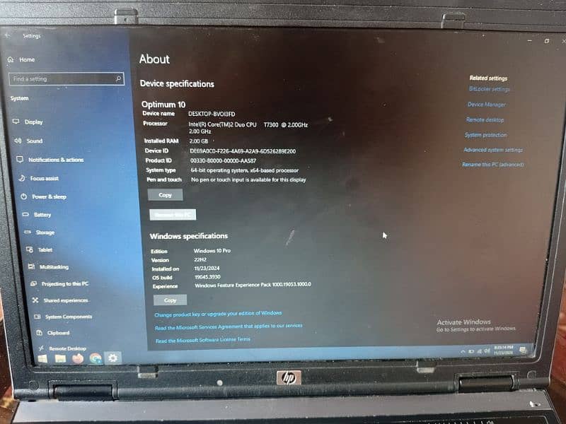 Hp Compaq 6910p (Core2duo) 1