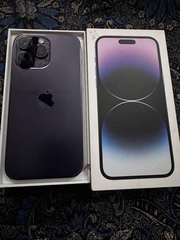 iphone 14 pro max 256 Gb pta approved Hk 90 bh 0