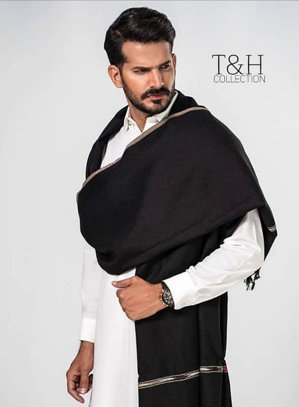 Article Mens winter Shawl Stuff Wool Pashmina Size 2.5 yard  Rs 1000 4