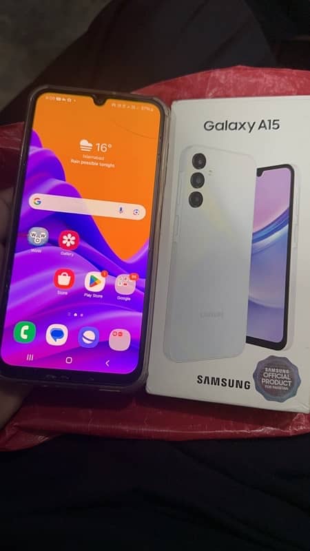 Samsung A 15 Brand New Phone  condition 10/10 0