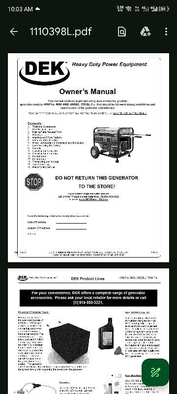 5.5kva Generator Made in USA 2