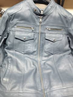 Blue gray American Export Leather Jacket