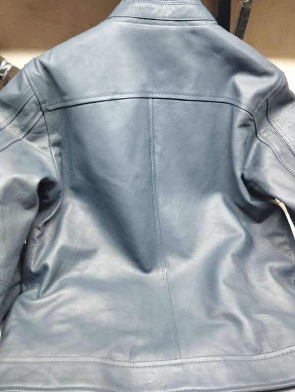 Blue gray American Export Leather Jacket 1