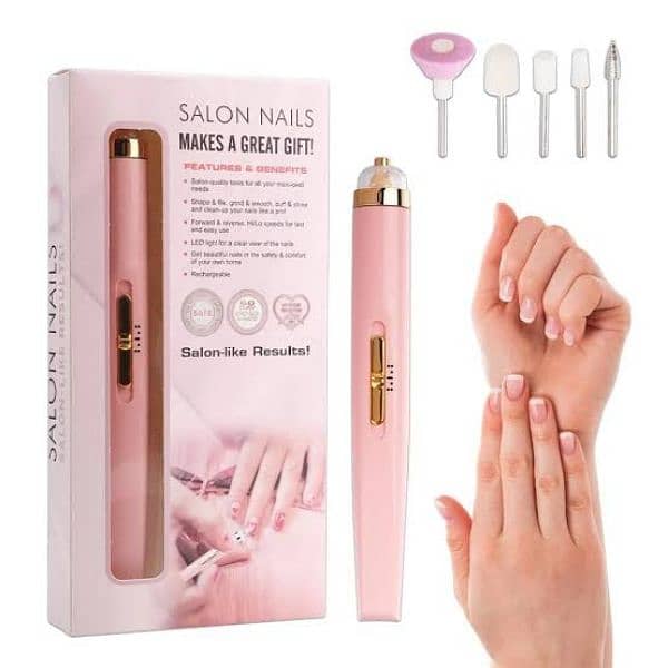 Rechargeable Flawless Salon Nail 0