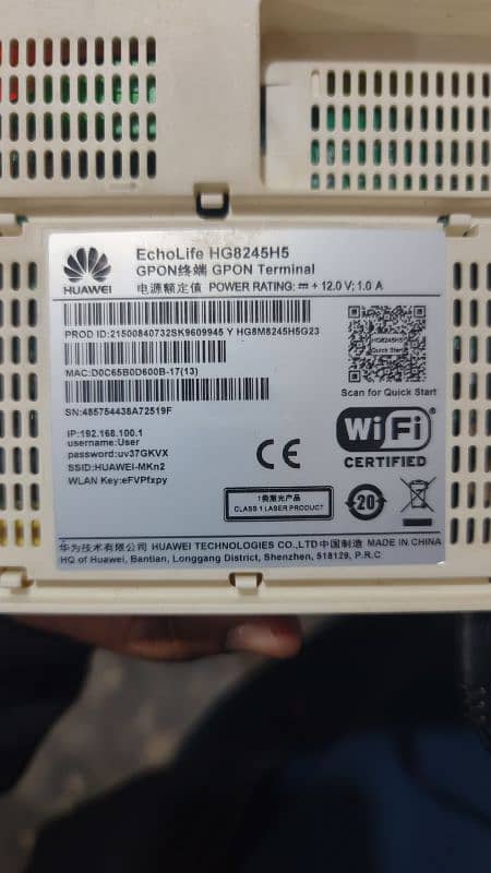 huawei Hg8245h5 gpon 2