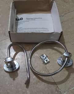 Stainless steel Towel ring and Toilet paper holder set