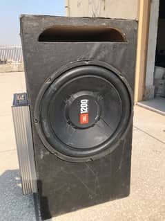 JBL subwoofer and 4 channel amp