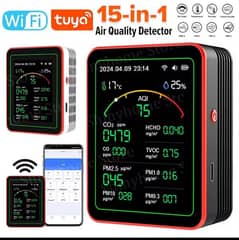 Tuya WiFi 15 in 1 Air Quality sports Detector APP Control Portable