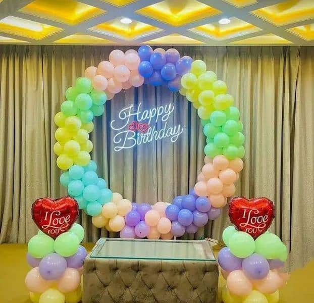 Birthday Anniversary wedding Mehndi Event Planner balloon decorations 1