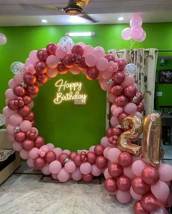 Birthday Anniversary wedding Mehndi Event Planner balloon decorations 2