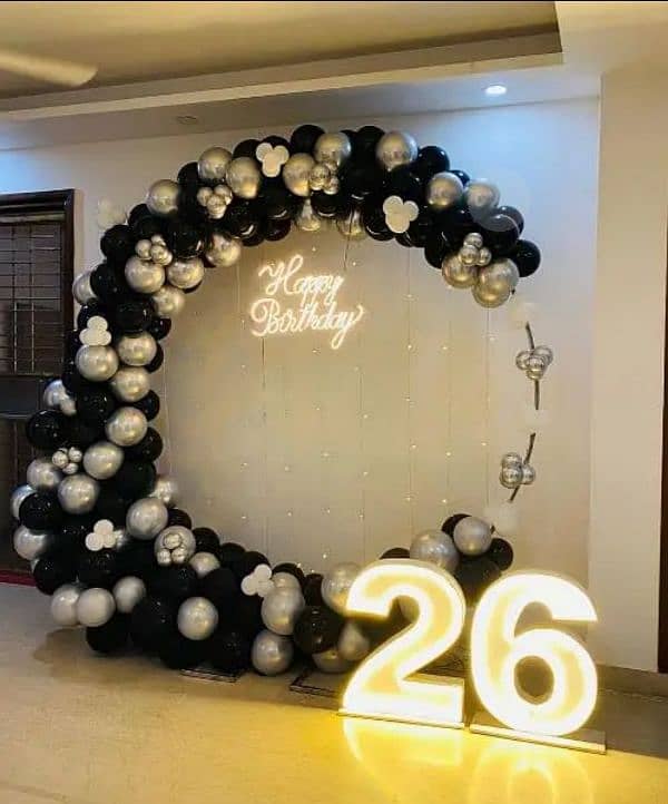 Birthday Anniversary wedding Mehndi Event Planner balloon decorations 4