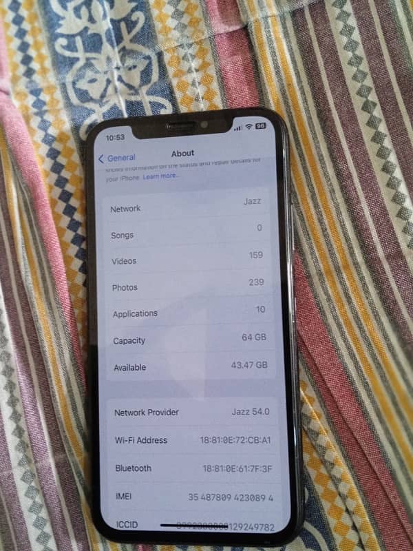 iPhone X 64 gb 0