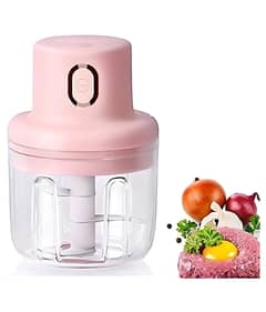 250ml) Single Bowl Usb Rechargeable Mini Grinder Food Chopper