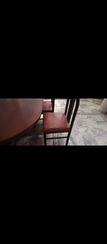 6 chairs wooden dining table 3