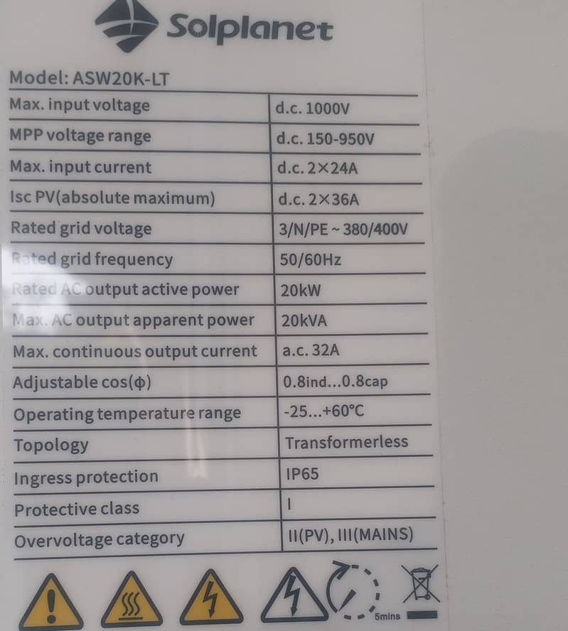 knox OnGrid 20kw, brand new with wifi device 0