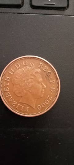 Two pence 2000 original coin for sale urgent sale