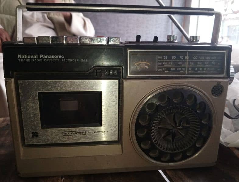 National Panasonic 3 band radio cassette recorder 543 2