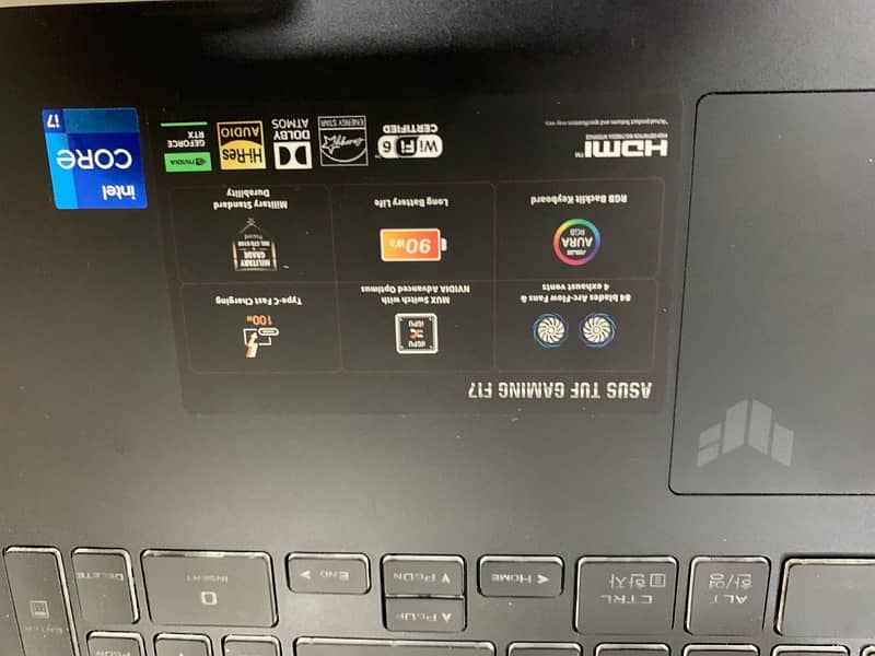 ASUS TUF F17 i7 12700 H 2