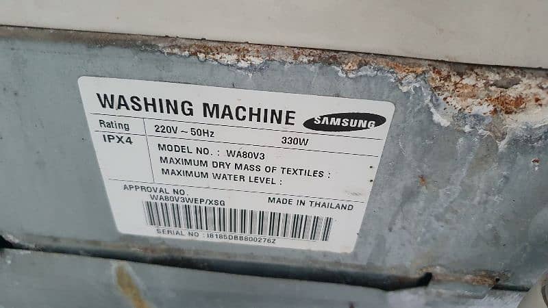 Samsung fully automatic washing machine 9kg 3