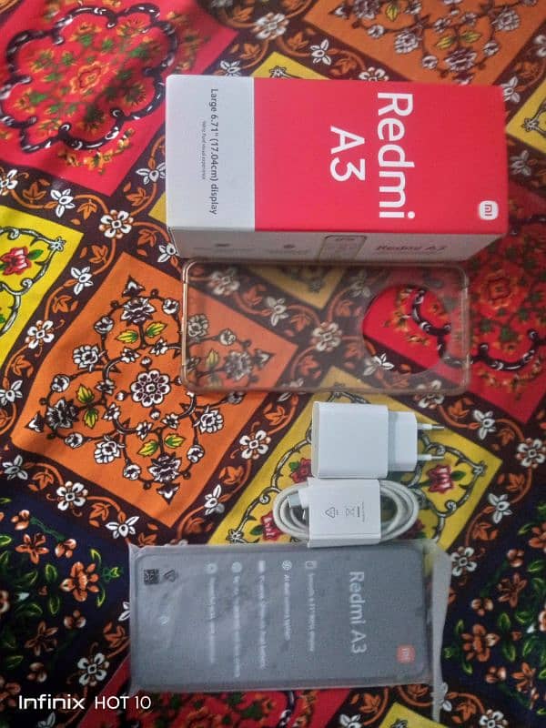 Redmi A3 4/128  10/10 condition warranty and all accessories available 7