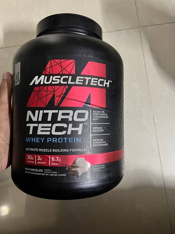 Whey protein Muscletech Nitro Tech milk chocolate 3