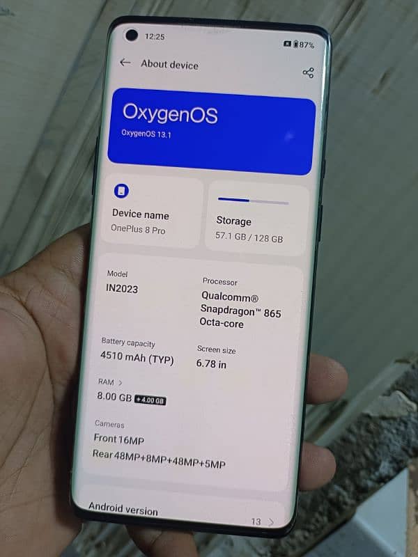 OnePlus 8pro 8gb 128gb 3