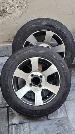 165/70/R13 Tyres with 13 inch Alloy Rims