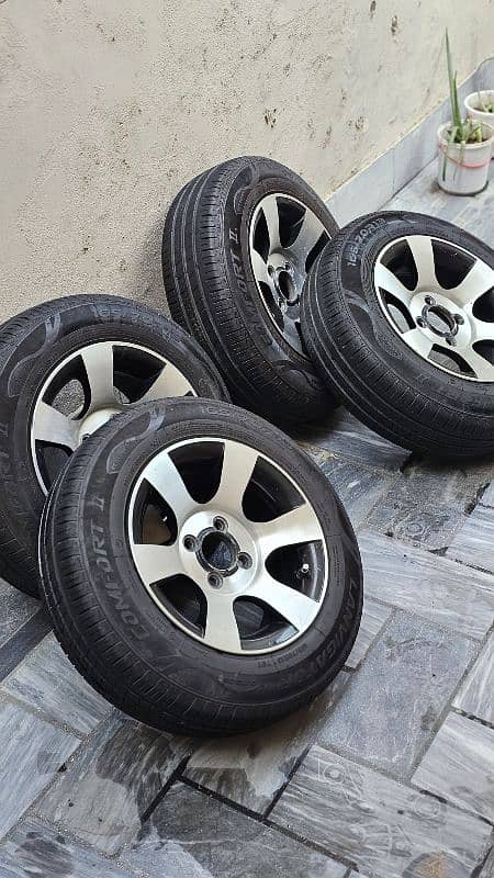 165/70/R13 Tyres with 13 inch Alloy Rims 2