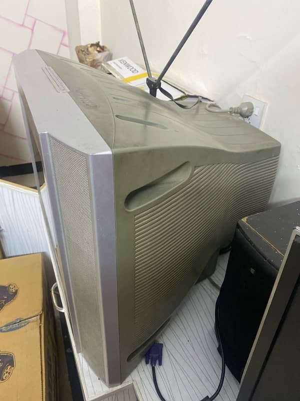 it is a sony tv is in nice condition bargain available! 2