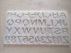 alphabet resin mold