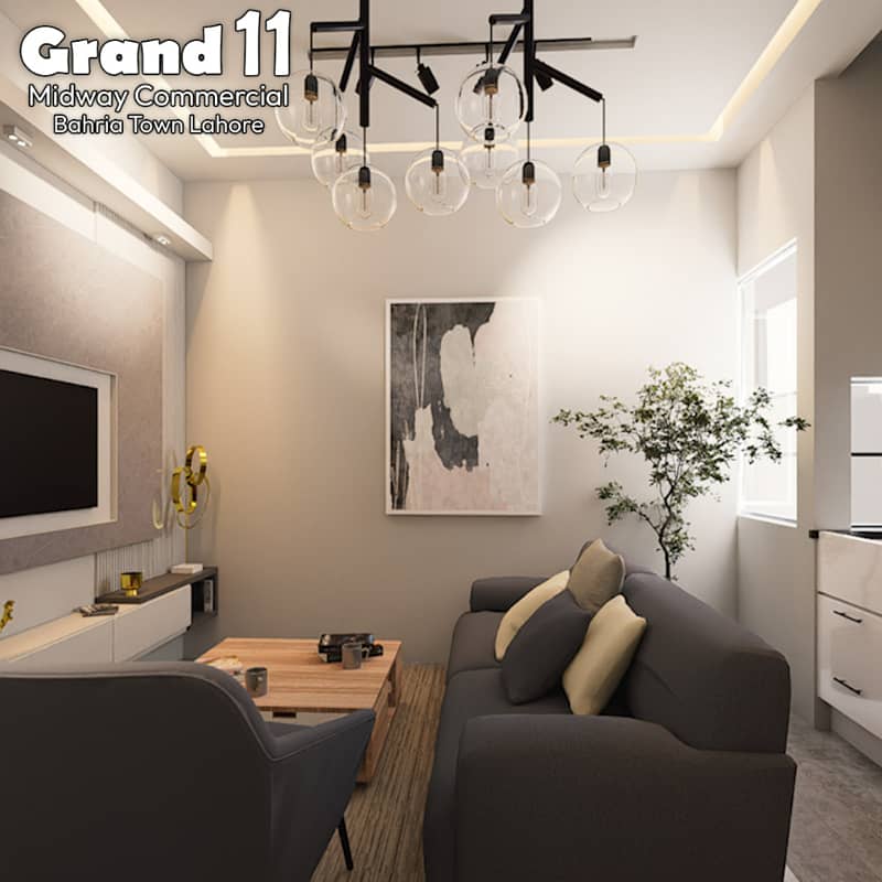 Book Your 1 Bed Luxury Apartment in Just 18.5 Lac Only In Grand 11 Bahria Town Lahore 5