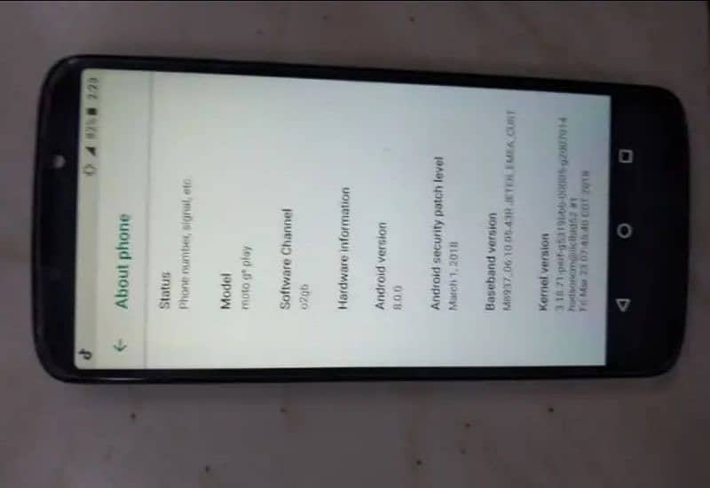 Moto G6 no any fault 3/32 face and finger unlock 0