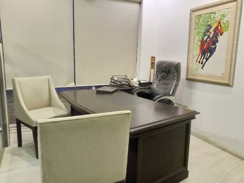 3 Kanal (10 Thousand Square Feet) Furnished Office Block Available For Rent. 10