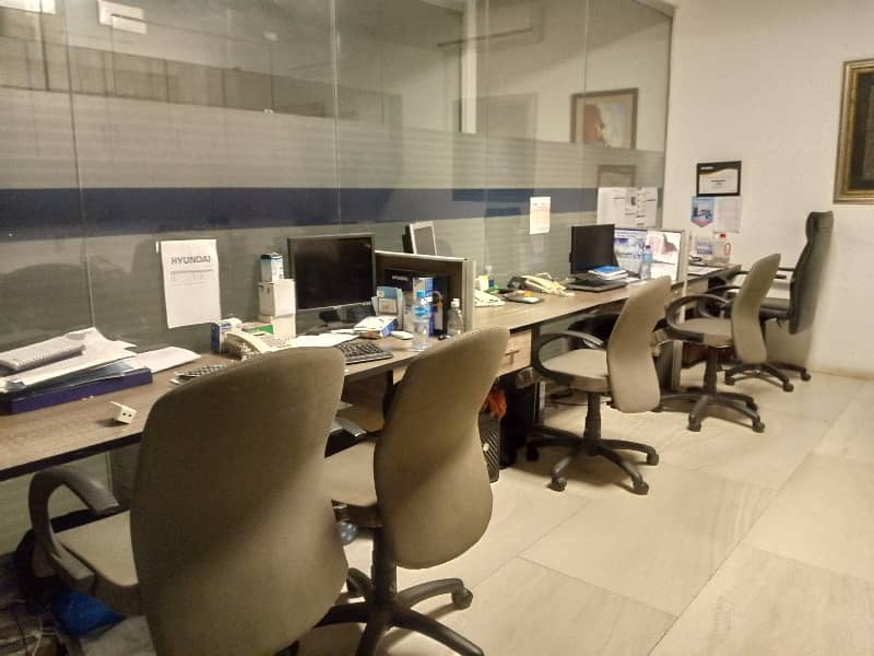 3 Kanal (10 Thousand Square Feet) Furnished Office Block Available For Rent. 12