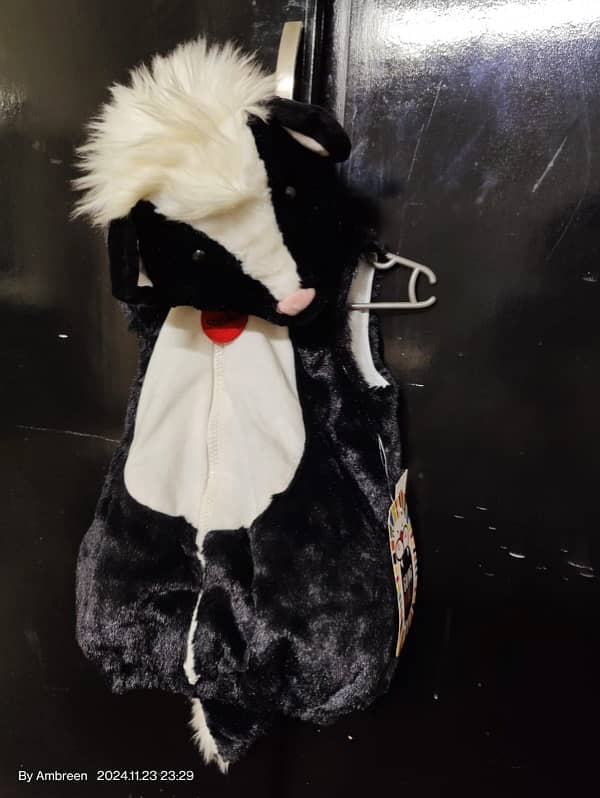 costume skunk baby suit 0