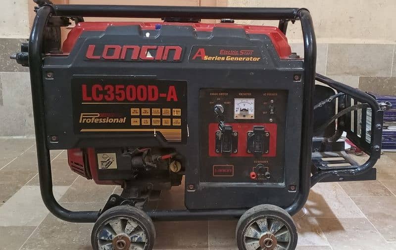 Loncin Generator used 2.5KVA - 6.5HP (196cc) Heavy Duty Engine 0