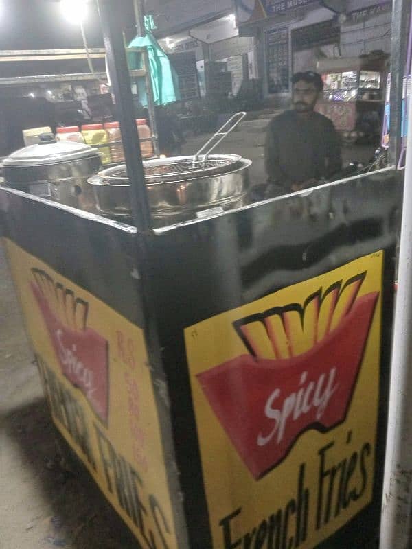 Fries counter with complete Saman urgent sell just buy and start 1