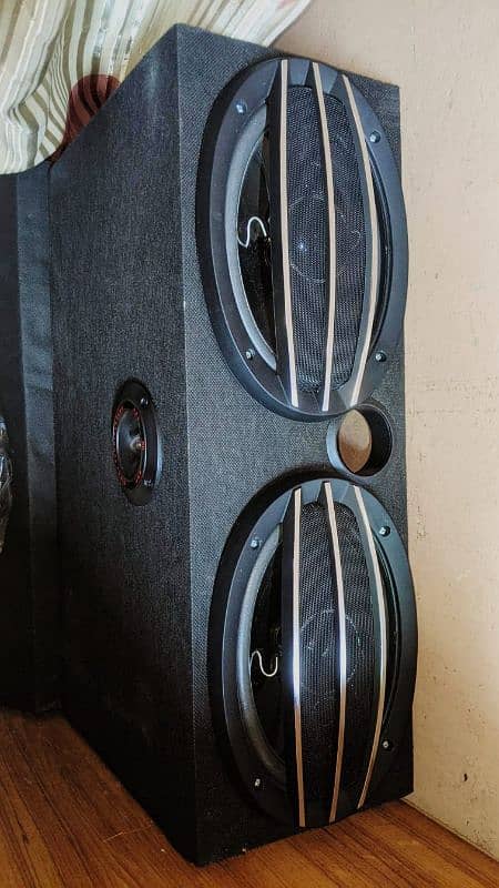 BRANDED AMPLIFIER + SPEAKERS { WOOFER CAR SOUND SYSTEM } 5