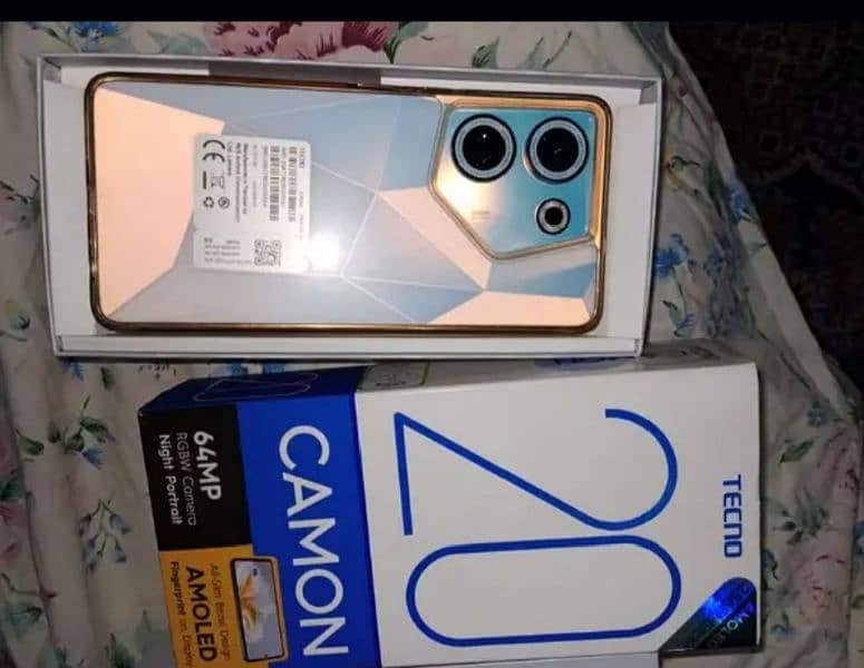 Tecno camon 20 condion new 10/10 original pta officel 1