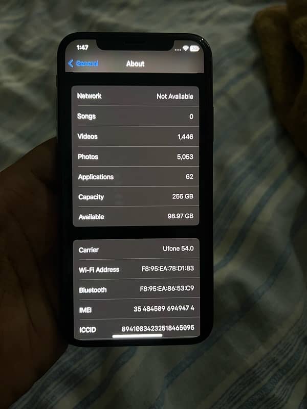 i phone x 256gb 10/10 condition 9